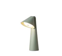 FRANDSEN LED rechargeable table lamp Ami, green, 32 cm, dimmable