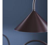 FRANDSEN LED rechargeable table lamp Grasp, red, height 47 cm, metal