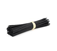 Frandy House Reed Diffuser Sticks - Natural Rattan Replacement Fragrance Diffuser Sticks, 12 X 0.12 inches 30pcs (Black)