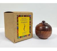 Frangipani Natural Solid Perfume Beeswax Long Lasting Body Fragrance Balm Solid State Eau De Perfum in Wooden Jar 6 gm