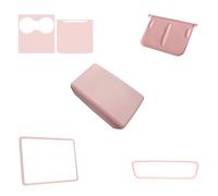 frani Center Console Cover 5Pcs Set for Tesla Model 3 2021-2023 Model Y 2021-2025(Not for My Juniper),Tesla Interior Center Console Cover Decor Accessories Pink