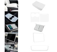 frani Center Console Cover for Tesla Model 3 2021-2023 Model Y 2021-2024,Tesla Interior Trim Decor Accessories White