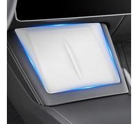 frani Center Console Silicone Mat Designed for Tesla Model 3 Highland Refresh,Non-Slip Design Tesla Model 3 Accessories 2024 2025 White