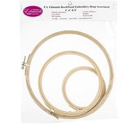 FRANK A EDMUNDS Embroidery Hoop 3PCS, 4", 6" & 8", One Size