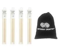 Frank A. Edmunds Mini Canvas Stretcher Bar Bars 9 Inches X 1/2 Inch Bundle with Artsiga Crafts Small Project Bag