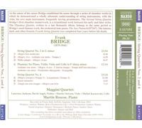FRANK BRIDGE: STRING QUARTETS NOS. 2 & 4; PHANTASY PIANO QUARTET NEW CD