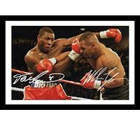 Frank Bruno & Mike Tyson Autograph Signed & Framed Photo Display 1