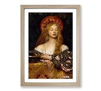 Frank Cowper Cadogan Vanity Framed Print | A2 Oak Framed Wall Art | Ready to Hang | Modern Nature Picture | Living Room Bedroom Lounge Office