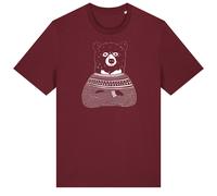 Frank & Faith Cosy Bear - Burgundy