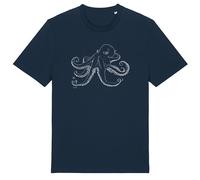 Frank & Faith Octopus T-Shirt - French Navy