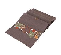 Frank Flechtwaren Autumn Leaves Table Runner Brown