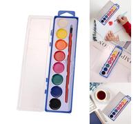 Frank Folder Art Pigment 8 Color Square Semi Dry Solid Pigment Art Painting Set Tough And Tender 12x (Blue, 22x5cm)