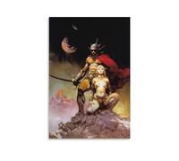 Frank Frazetta A Fighting Man of Mars Art Print Poster Fantasy Illustration Canvas Gifts Picture Painting Posters Room Decor Home Decorative 24x36inch(60x90cm)