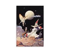 Frank Frazetta Encounter Art Print Poster Fantasy Illustration Artworks Canvas Aesthetic For Room Wall Art Modern Decor 20x30inch(50x75cm)