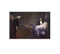 Frank Frazetta Frankenstein Meets Dracula Art Print Poster Fantasy Illustration Home Decor Poster Wall Art Bedroom Decorative Room Aesthetic 12x18inch(30x45cm)