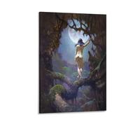 Frank Frazetta Moon's Rapture Art Print Poster Fantasy Illustration Canvas Wall Art Picture Print Modern Family Bedroom Decor Posters 20x30inch(50x75cm)
