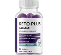 Frank & Frey Keto Plus Gummies - 60-Count Exogenous Ketone & MCT Supplement with Apple Cider Vinegar, Low-Sugar for Keto Energy, Weight Loss & Appetite Control