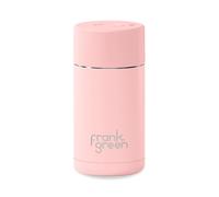 frank green Insulated Travel Mug for Cold Or Hot Drinks - 355ml/12oz Reusable Coffee Cup with Push-Button Lid, Ceramic Lined, Triple Wall Vacuum - Blushed Pink
