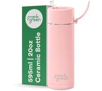 frank green Insulated Water Bottle for Cold Or Hot Drinks - 595ml/20oz Metal Bottle with Straw Lid, Ceramic Insulated, Stainless Steel, Triple Wall Vacuum - Blushed Pink by frank green