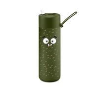frank green Reusable Cup with Flip Straw Lid, Frankster Drinks Bottle for Kids, Spill and Leak-Resistant, Ceramic Lined - Scout, Khaki 20oz