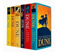 Frank Herbert Dune Series 6 Books Collection Set (Children Of Dune, Dune, Dune Messiah, God Emperor of Dune, Heretics of Dune, Chapter House Dune)