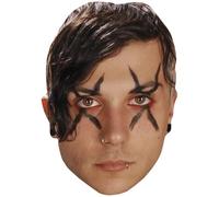 Frank Iero (Makeup) Celebrity Mask, Flat Card Face, Fancy Dress Mask