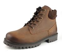 Frank James Bisley Mens Leather Lace Up Yuma Commando Casual Boots - Dark Brown - 8 UK