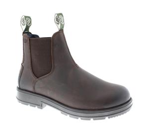 Frank James Braunton Greasy Brown Mens Chelsea Pull On Boots - Brown - 7 UK