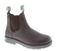 Frank James Braunton Greasy Brown Mens Chelsea Pull On Boots - Cognac - 13 UK