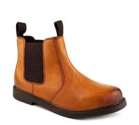 Frank James Chester Leather Chelsea Boots in Tan | Size: 1 Frank James Tan 1