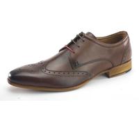 Frank James Clapham Mens Leather Brogue Lace Up Formal Shoes - Brown - 6 UK