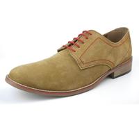 Frank James Evan Mens Suede Leather Casual Smart Lace Up Shoes - Tan Suede - 10 UK