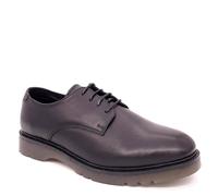 Frank James Men's Brent Leather Lace Up Derby Shoes in Black | Size: 8 Frank James Black 8