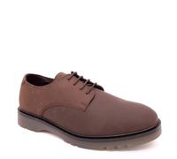 Frank James Men's Brent Leather Lace Up Derby Shoes in Brown | Size: 9 Frank James Brown 9