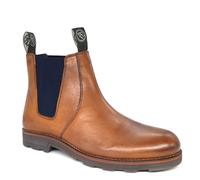 Frank James Men's Brigstock Leather Chelsea Boots in Tan | Size: 8 Frank James Tan 8