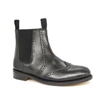 Frank James Men's Ludlow Welted Leather Chelsea Boots in Black | Size: 8 Frank James Black 8