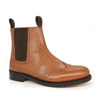Frank James Men's Ludlow Welted Leather Chelsea Boots in Tan | Size: 9 Frank James Tan 9