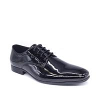 Frank James Men's Patent Lace Up Derby Formal Dress Shoes in Black | Size: 9 Frank James Black 9