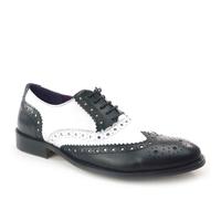 Frank James Men's Redford Brogue Leather Shoes in White | Size: 11 Frank James White 11