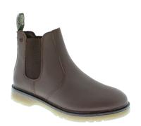 Frank James Naseby Mens Leather Chelsea Dealer Pull On Boots - Dark Brown - 4 UK