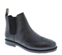 Frank James Peckham Mens & Boys Leather Brogue Chelsea Boots - Black - 9 UK