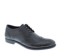 Frank James Richmond Mens Leather Brogue Lace Formal Casual Shoes - Black - 7 UK