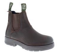 Frank James Suffolk Junior Leather Chelsea Boots in Brown | Size: 4 Frank James Brown 4