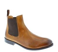 Frank James Windsor Leather Sole Ankle Chelsea Pull on Boots - Brown - 12 UK