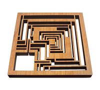 Frank Lloyd Wright Ennis Block Hardwood Trivet by Lightwave