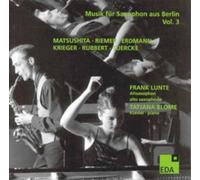 Frank Lunte Musik Fur Saxophon Aus Berlin - Volume 3 (CD) Album (US IMPORT)