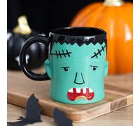 Frank Monster Head Mug - Quirky Grumpy Monster Design - Perfect for Halloween Lovers - 450ml Ceramic Coffee or Tea Mug - Fun Gift for Spooky Enthusiasts