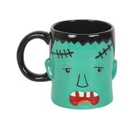Frank Monster Head Mug - Quirky Grumpy Monster Design - Perfect for Halloween Lovers - 450ml Ceramic Coffee or Tea Mug - Fun Gift for Spooky Enthusiasts