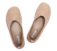 Frank Mully Women Ballet Flats Summer Comfortable Non-Slip Wide Toe Shoes for Women, khaki, 3.5 UK
