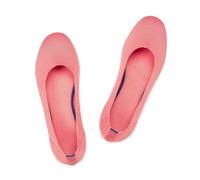 Frank Mully Women’s Ballet Flat Shoes Knit Dress Shoes Round Toe Slip On Ballerina Flats for Woman Low Wedge Comfort Soft, Pink, 5 UK